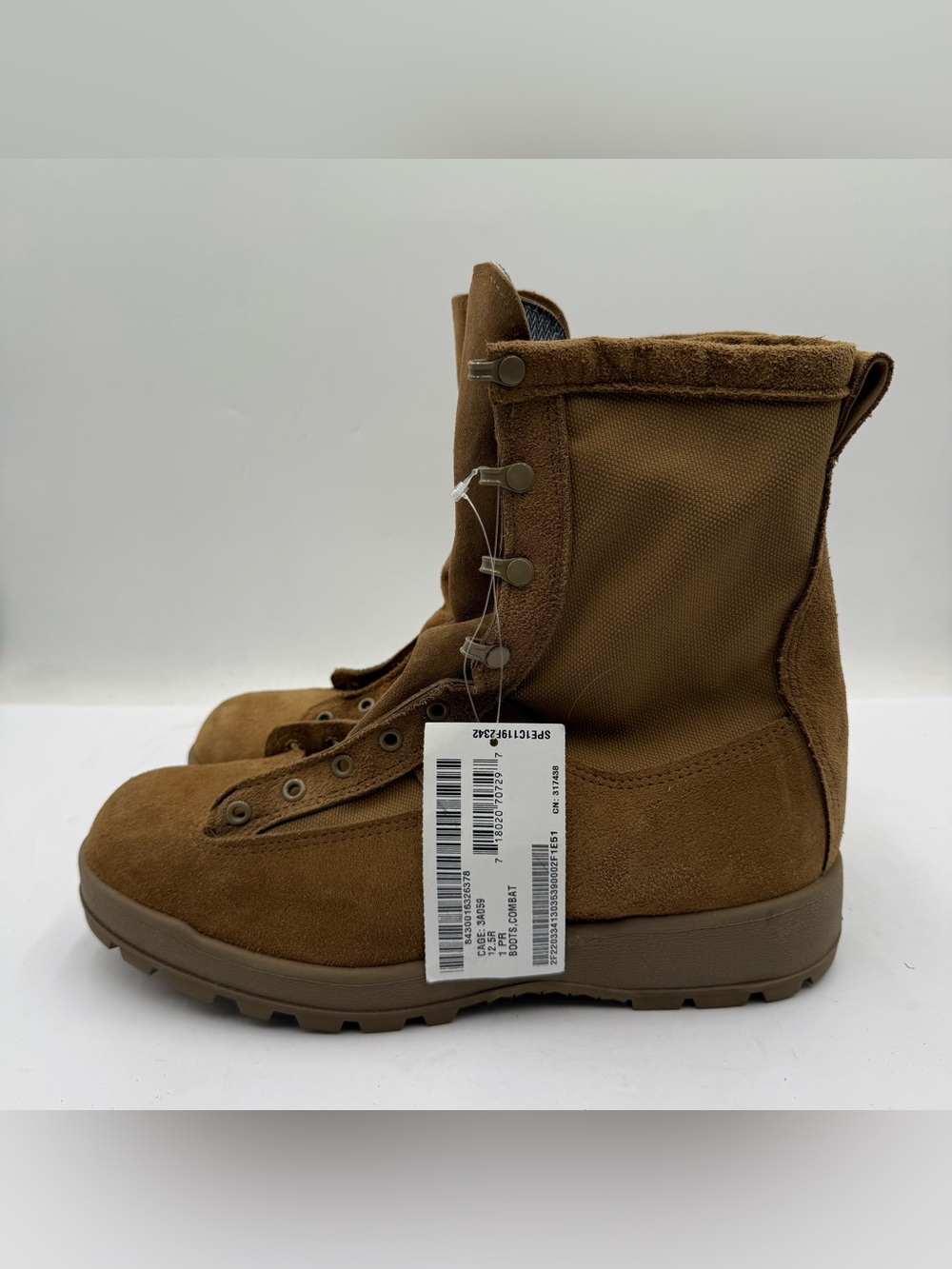 B57 McRae Mil Spec Combat Boots 12.5 Regular Coyote Gore Tex